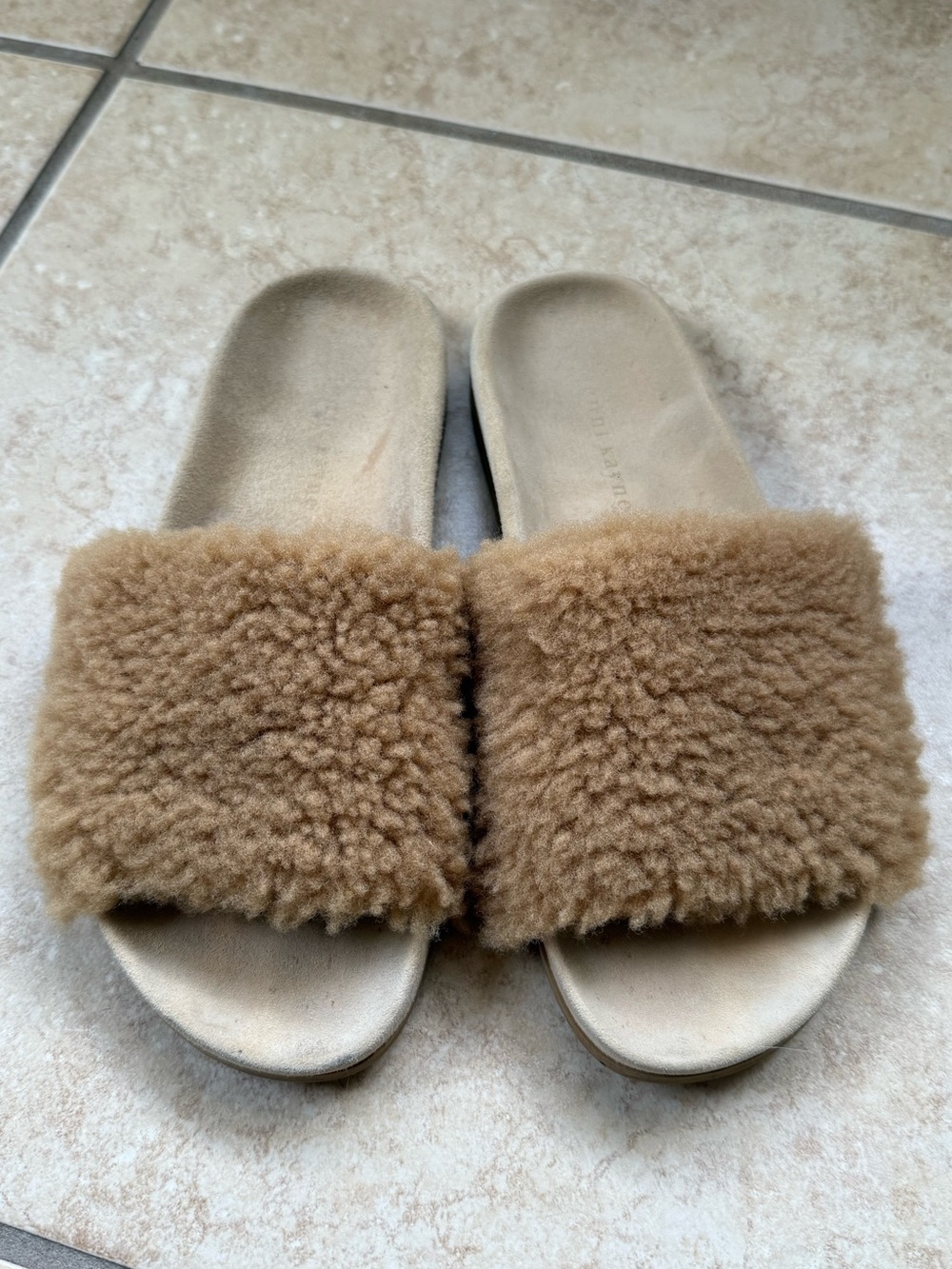 Jenni Kayne shearling slide sandals